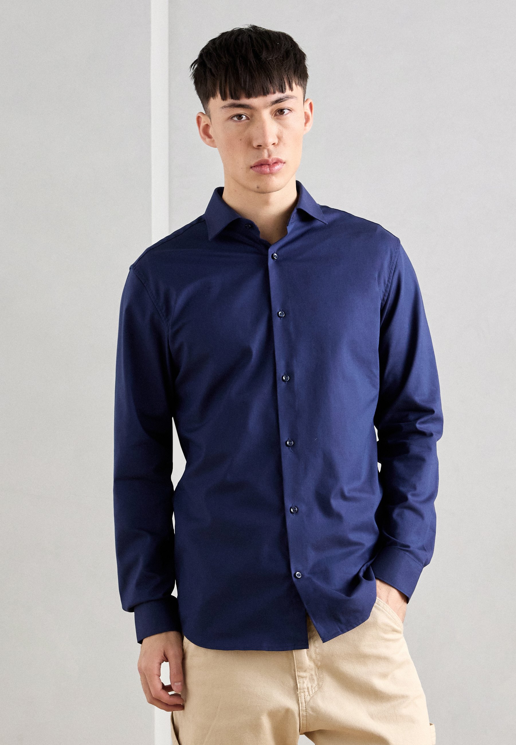 Chemises Pour Hommes JACK & JONES PLUS JJEOXFORD SHIRT L/ S S21 PS NOOS Chemise Homme - Taille EU4XL US2XL Chemise Blanche Homme