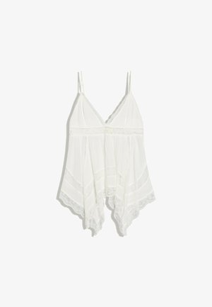 Bershka, LACE STRAPPY - TOP - Débardeur - white