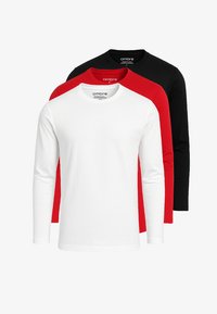 Niet geselecteerd, red white black