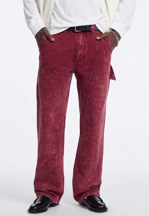 Relaxed fit jeans - rot