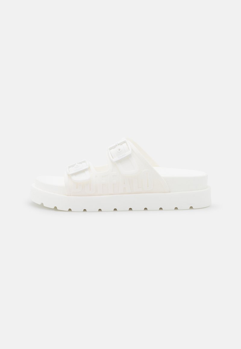 Damen Sneaker | Buffalo EVE SOL Pantolette flach white/weiß - SO56920 Damen Sneaker | Buffalo EVE SOL Pantolette flach white/weiß - SO56920