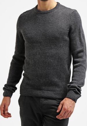 Stickad tröja - anthracite