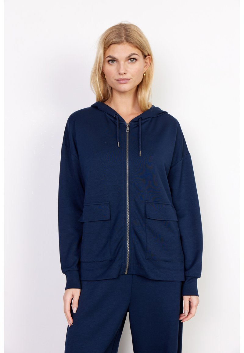 Soyaconcept SCBANU 130 Tröja med dragkedja navy/mörkblå Zalando.se