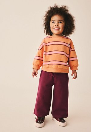 Next, SET - Sweatshirt - orange purple stripe