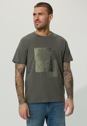 MIT FRONT - T-shirt print - grau