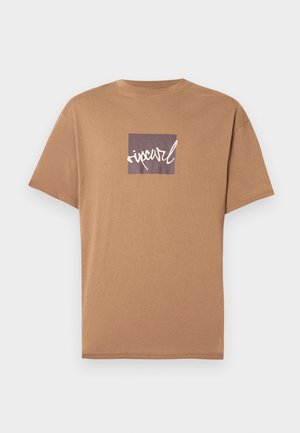 SCRIPT ICON TEE UNISEX - Tricou cu imprimeu - mocha