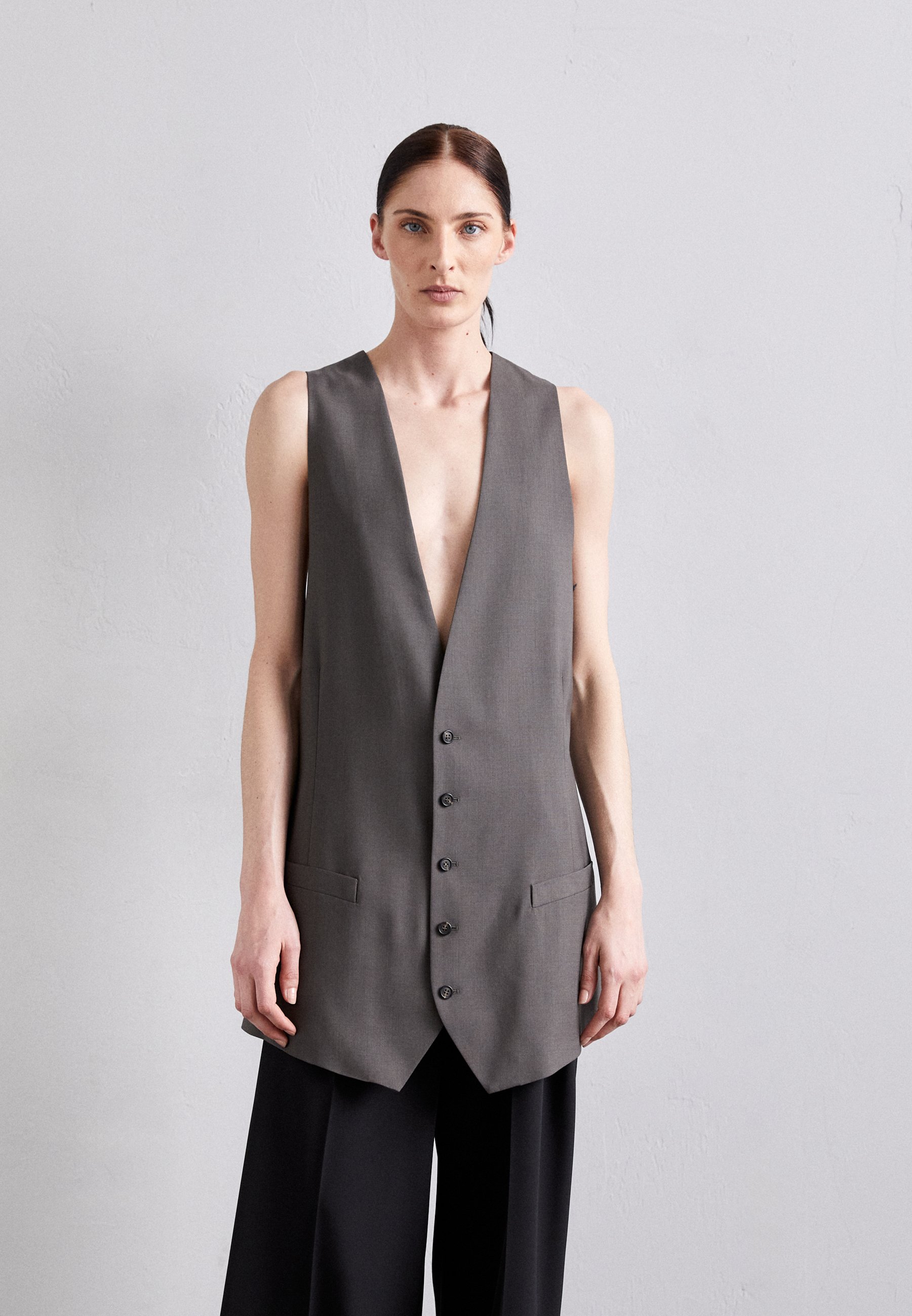 MM6 Maison Margiela Weste - mud brown/taupe - Zalando.de 