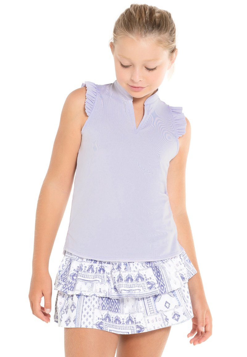 Lucky In Love Pleat Me Up Girls Tank