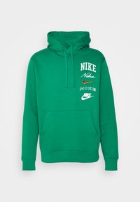 CLUB STACK - Felpa con cappuccio - malachite/sail/safety orange