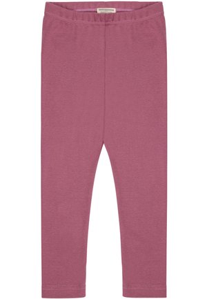 Paarse leggings van zachte, rekbare katoen. Voorzien van een elastische tailleband en zonder zakken, met gladde naden en een aansluitend ontwerp.