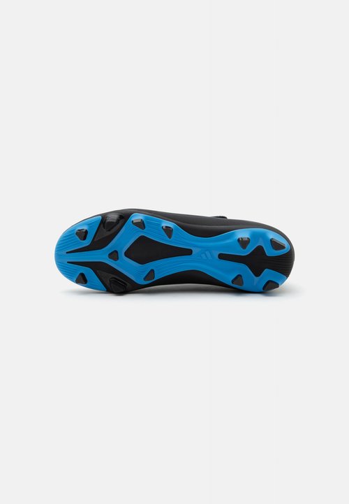 adidas F50 HYPERFAST CLUB VELCRO FIRM GROUND MULTI GROUND KIDS UNISEX - Football boots artificial grass - core black/lucid ray blue — foto 5