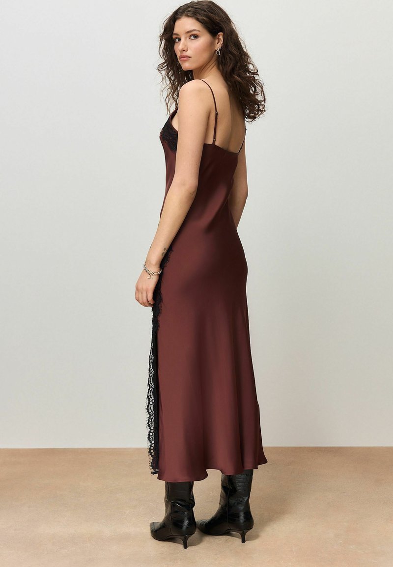 Brown Satin Cami Dress Amazon.com: Neeno Women's Dresses Cowl Neck Ruched  Drawstring Knot Asymmetrical Satin Cami Dress Dress for Women(Brown,Large)  : Clothing, Shoes & Jewelry