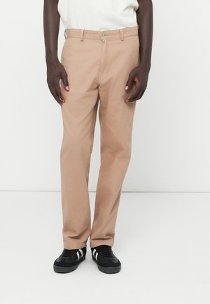 PANTS - Traperice ravnih nogavica - beige