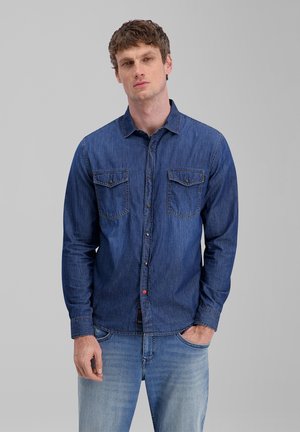 TIMEZONE, Hemd - mid blue wash