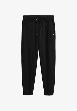 GANT, REG SHIELD - Pantaloni sportivi - black