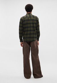 Marc O'Polo DENIM OVER FLAP POCKETS CHECK - Letná bunda - dark green/multi