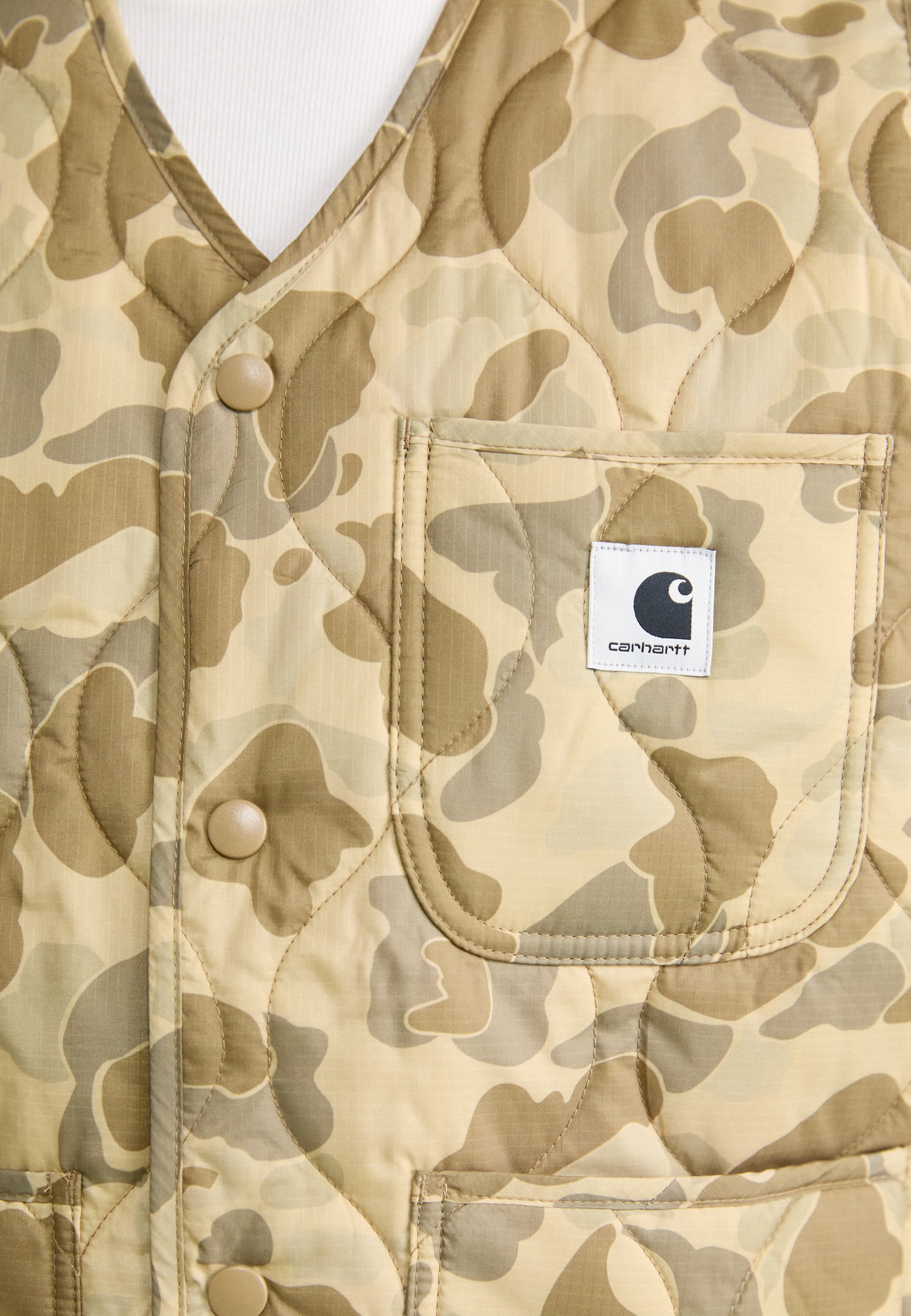【関税&送料込】Carhartt Wip W Skyler Vest Camo Duck Desert Carhartt WIP Irwin Vest | Desert Duck Camo – Page Irwin Vest
