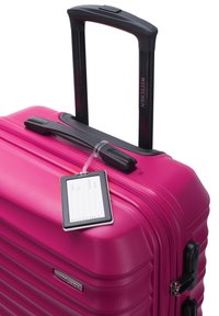 WITTCHEN MEDIUM SUITCASE WITH LUGGAGE TAG FROM ABS - Wheeled suitcase - pink
