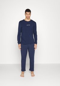 Calvin Klein Underwear GLOSS LOUNGE SLEEP PANT - Pyjamasbyxor - blue