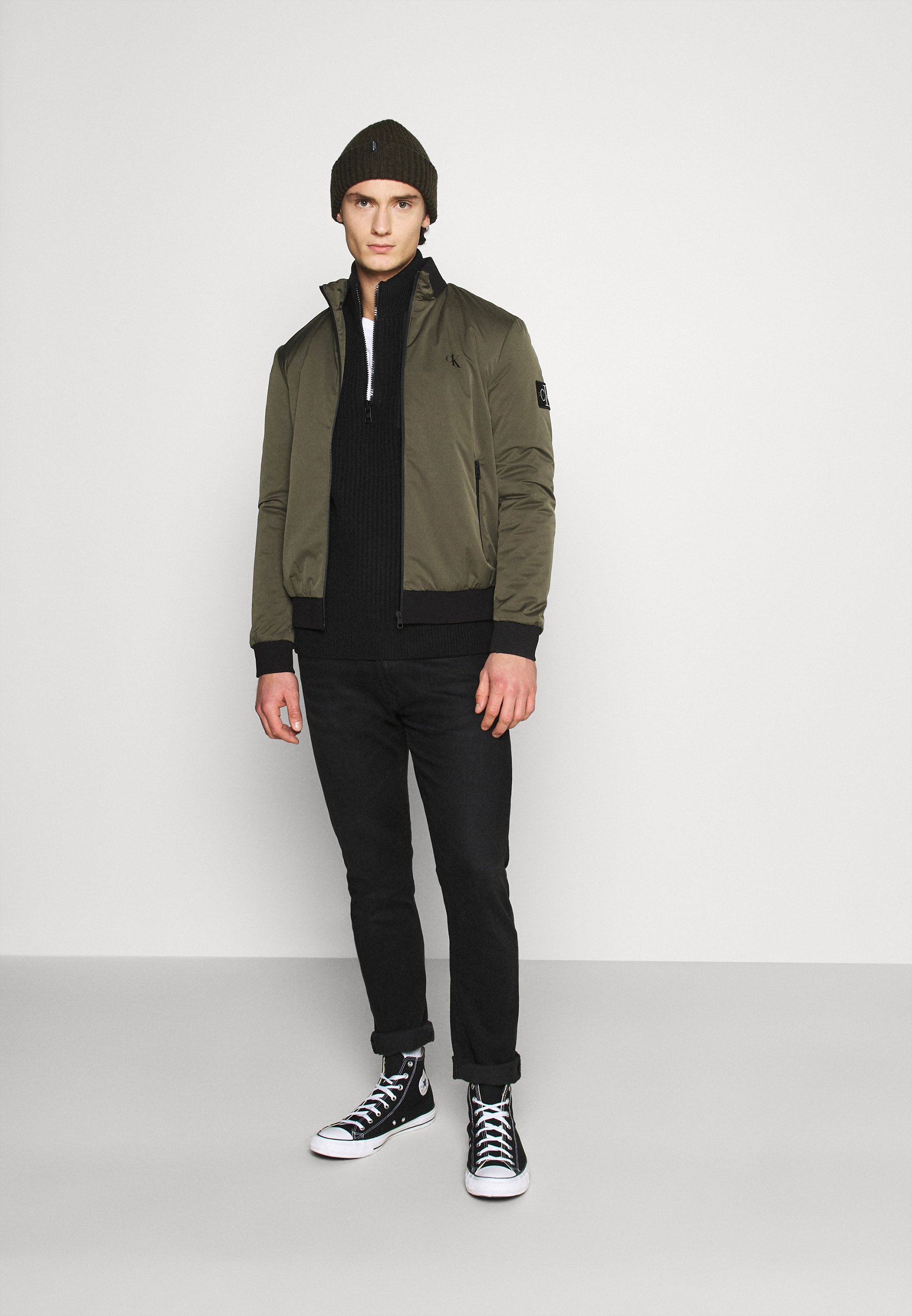 half jean half sweater jacket