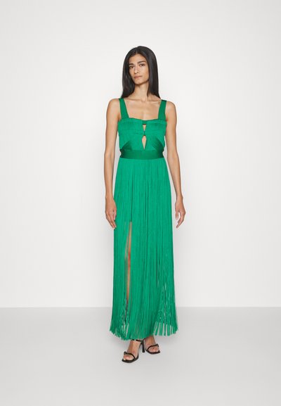 Hervé Léger CONTOUR BUST WIDE STRAP FRINGE GOWN - Μάξι φόρεμα - cypress