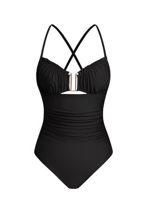 Cupshe, CHIC ONE-PIECE FOR EFFORTLESS BEACH STYLE - Costume da bagno - black