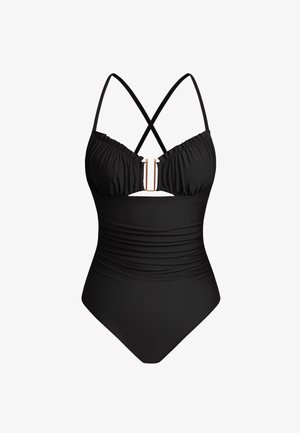 Cupshe, CHIC ONE-PIECE FOR EFFORTLESS BEACH STYLE - Costume da bagno - black