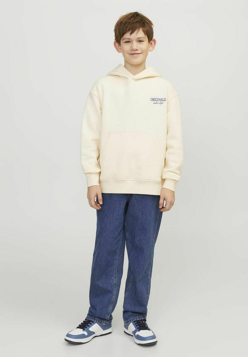 Jack & Jones Junior JORSANTORINI GRAPHIC JNR - Mikina s kapucňou - beige