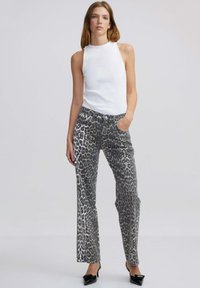 Ipekyol LEOPARD  - Džíny Straight Fit - stone