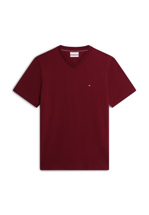 Tommy Hilfiger, ESSENTIALS TEE - T-shirts basic - burgundy