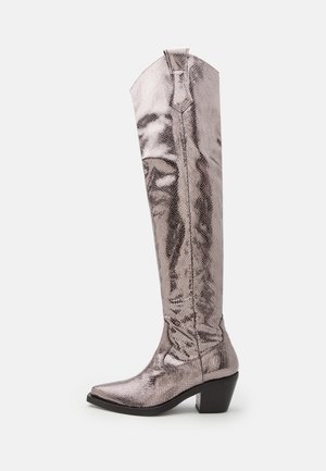 Pinko STRAUSS  - Cizme peste genunchi - gun metal