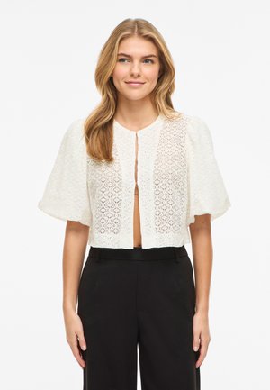 VILA VICLEO O NECK BOLERO - Bluză - cloud dancer