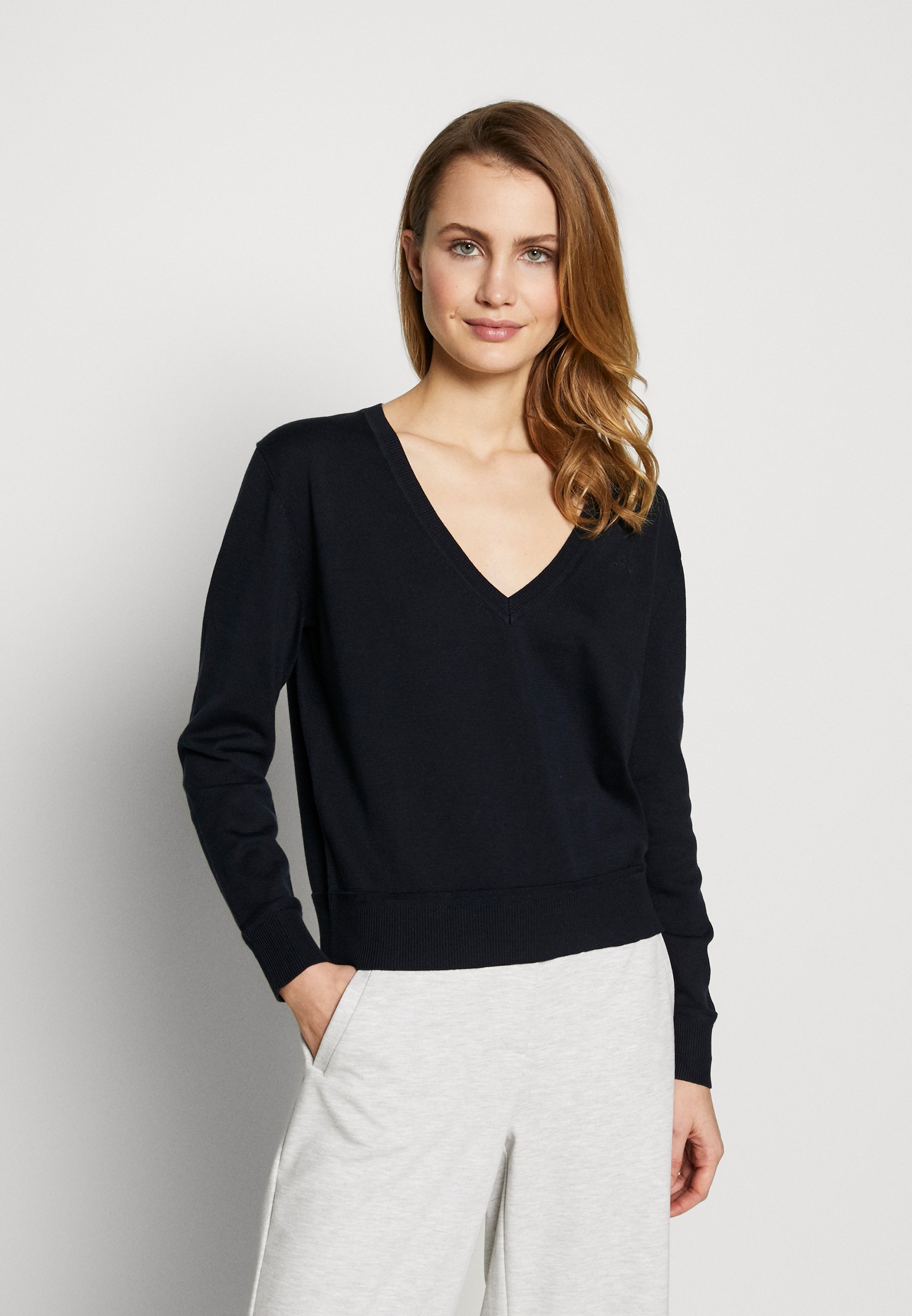 GANT LIGHT VNECK - Jumper - evening 