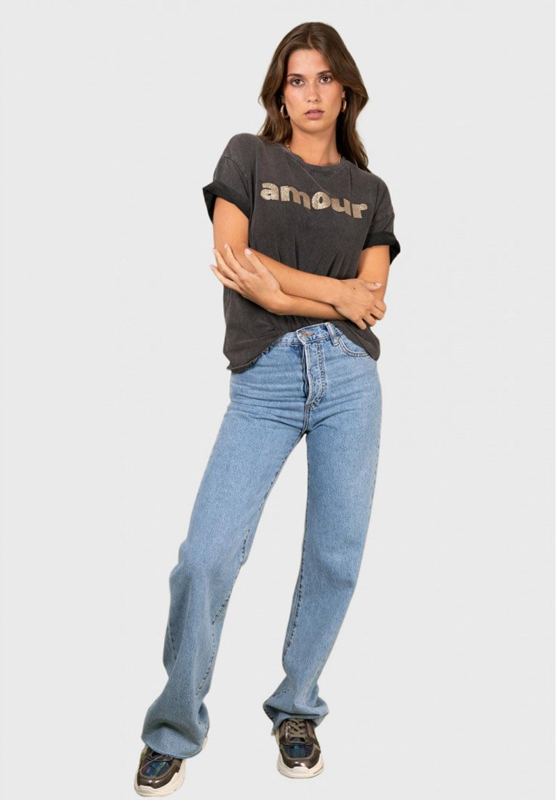 SOLE Made in Italy AMOUR Tshirt imprimé gold/doré ZALANDO.FR