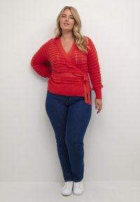 Kaffe Curve KCEMMI  - Cardigan - cayenne