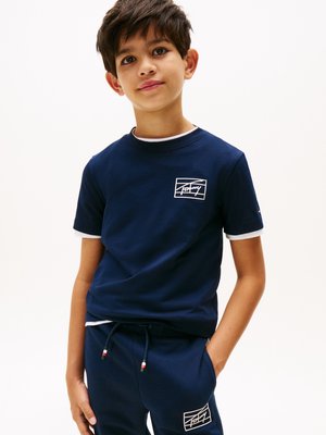 VARSITY PRINT TEE - T-shirts print - dark night navy