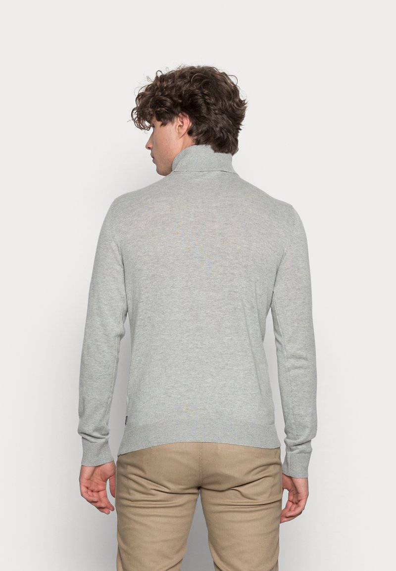 Herren Strickjacken | Jack & Jones JJEEMIL ROLL NECK 2PACK Strickpullover black/hellgrau - QA05891 Herren Strickjacken | Jack & Jones JJEEMIL ROLL NECK 2PACK Strickpullover black/hellgrau - QA05891