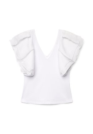 Calliope, T-SHIRT TINTA UNITA - T-shirt imprimé - bianco ottico