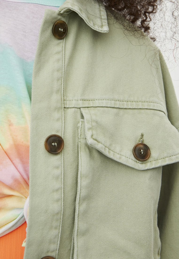 PULL&BEAR MIT TASCHEN Spijkerjas light greenLichtgroen PULL&BEAR MIT TASCHEN Spijkerjas light greenLichtgroen