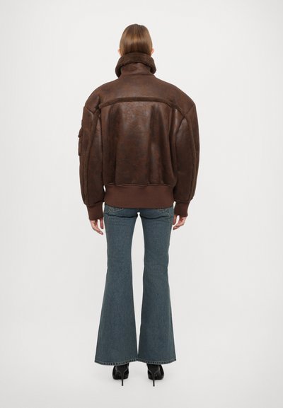 Feng Chen Wang VINTAGE STYLE JACKET - Veste en similicuir - brown