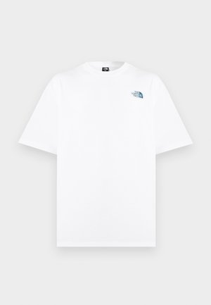 LIQUID BOX SLEEVE TEE GRAPHIC UNISEX - Nyomott mintás póló - white
