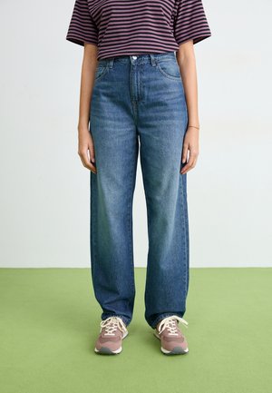 ARIN PANT - Jean droit - blue dark used wash