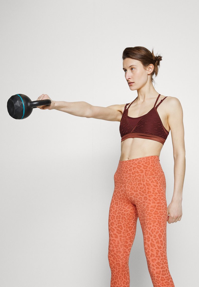 Damen Sportbekleidung | Nike Performance ONE LEOPARD Tights madder root/white/orange - NJ94454 Damen Sportbekleidung | Nike Performance ONE LEOPARD Tights madder root/white/orange - NJ94454