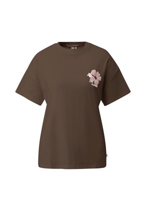 QS, T-SHIRT - T-Shirt print - braun