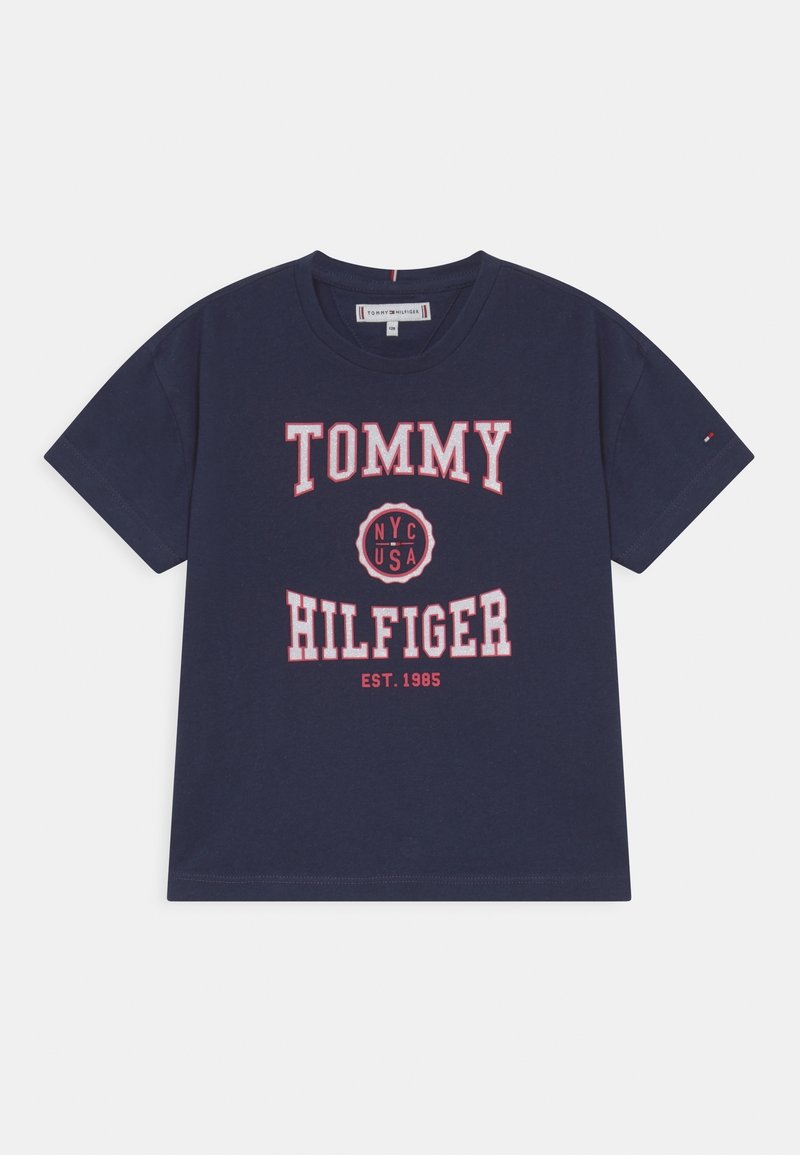Tommy Hilfiger VARSITY TEE - Print T-shirt - twilight navy
