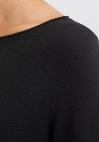 Marc O'Polo LONGSLEEVE BOAT NECK - Strickpullover - black
