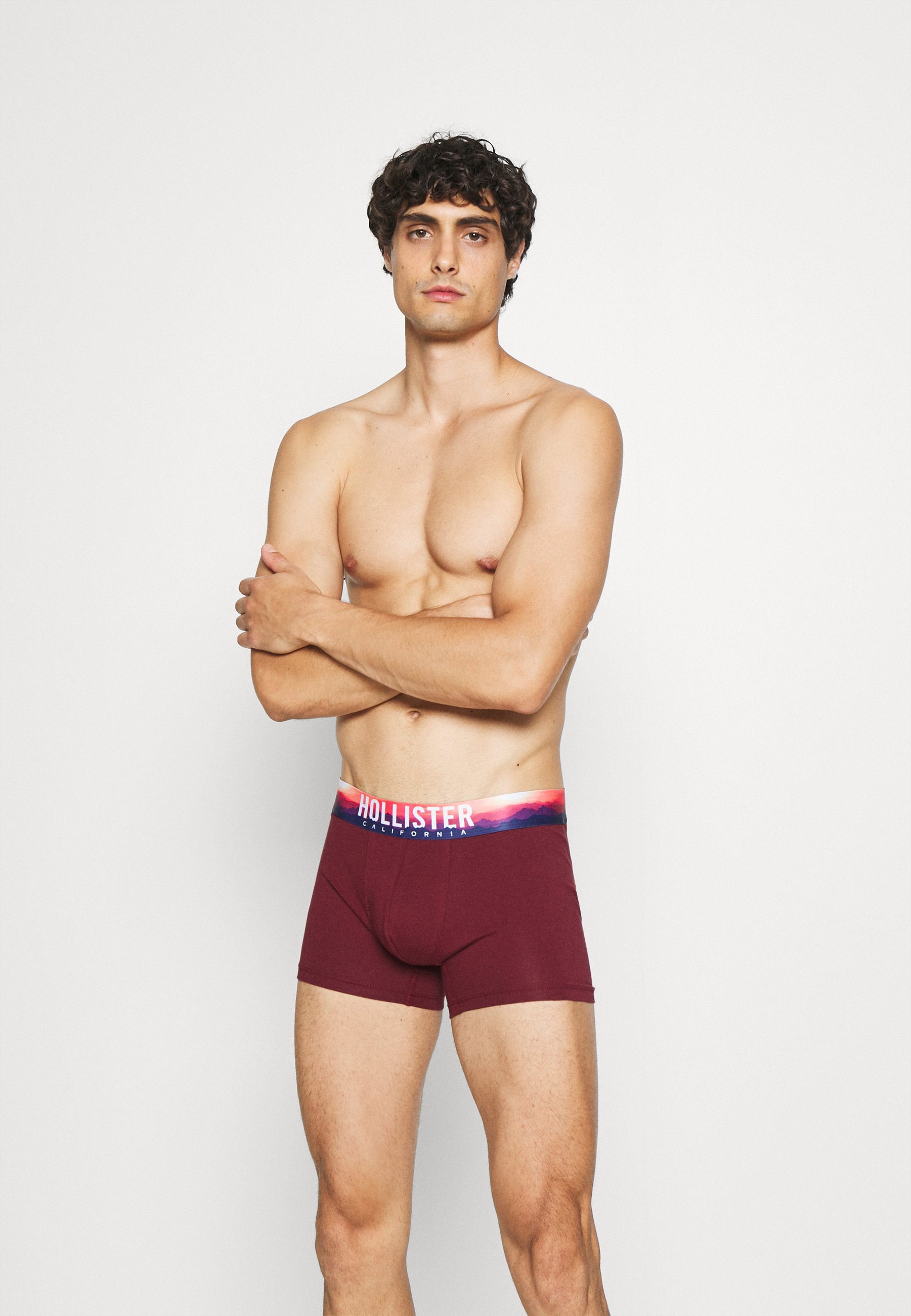 Hollister Co. 3 PACK - Pants - burgundy 