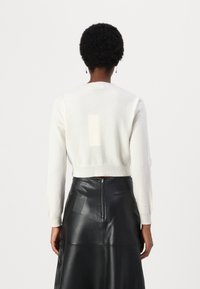 pure cashmere CROP LONG SLEEVE  - Camisola - white