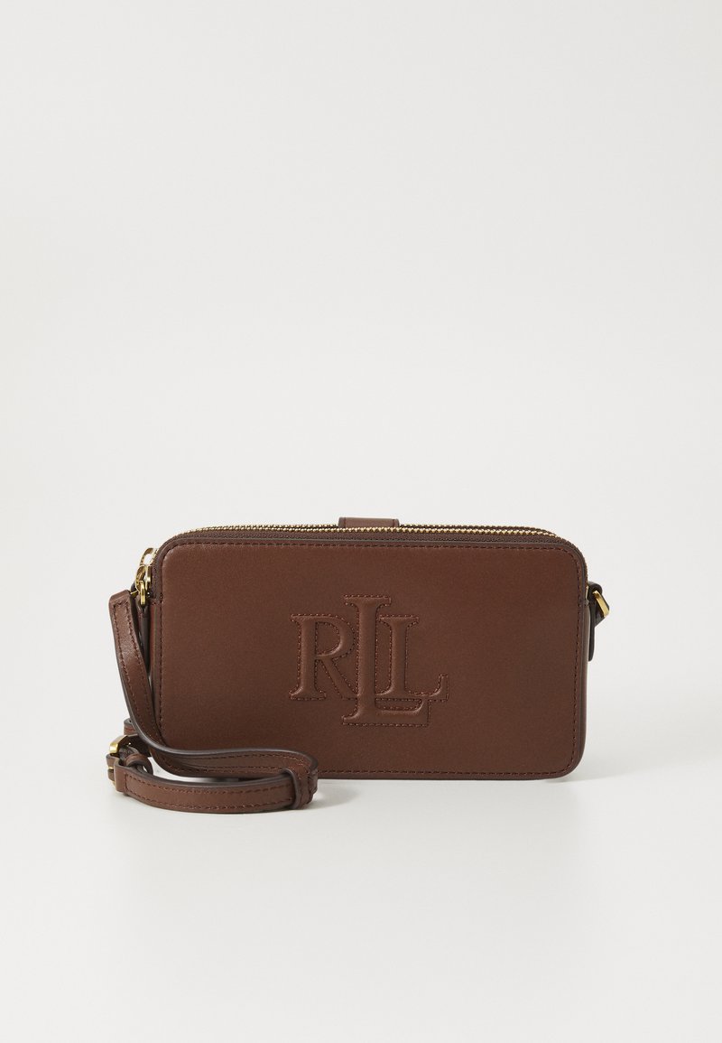Lauren Ralph Lauren LEATHER MEDIUM WITLEY CROSSBODY WALLET - Torba preko tijela - dark mahogany
