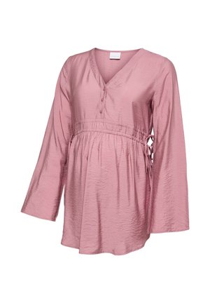 MAMALICIOUS, MLAVA LIA LS WO TUNIC 2F - Blouse - nostalgia rose